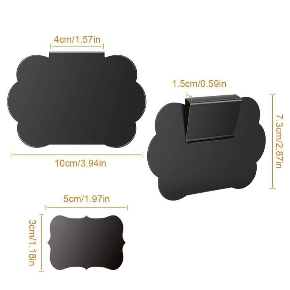 10PCS New Plastic Price Boards Mini Black Price Tags Signage Multifunctional Table Chalkboard Shop Store