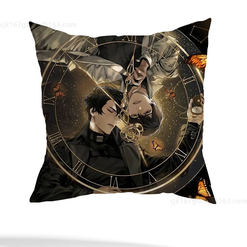 Anime Omniscient Reader Viewpoint Pillow Case Square Double-Sided Printing Short Plush Sofa Cushion Cover Bedroom Bedside Pillow