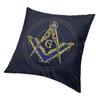 Freemason Evil Eye Symbol Cushion Cover 35x35 Cm Masonic Mason Luxury Throw Pillow Case Home Decoration Sofa Pillowcover Printed