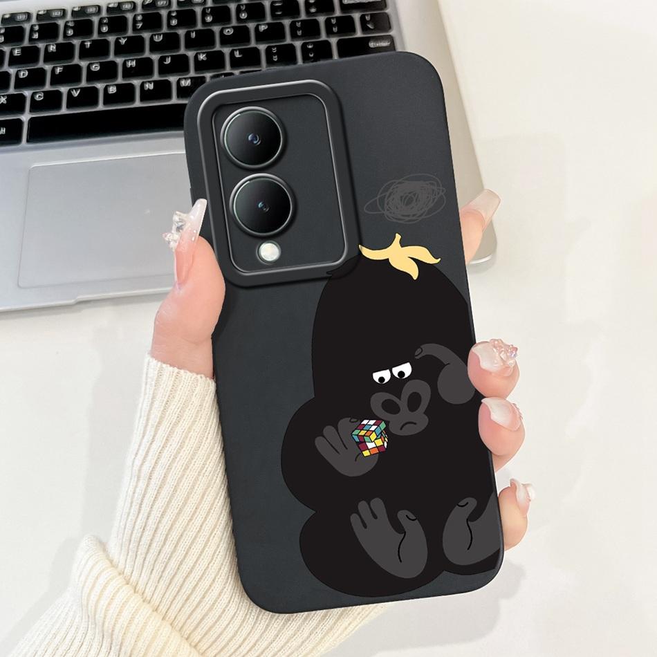 For Vivo Y17s Case VivoY17s Y 17S 4G 2024 Cute Panda Rabbit Cartoon Soft Silicone Shockproof Phone Cases