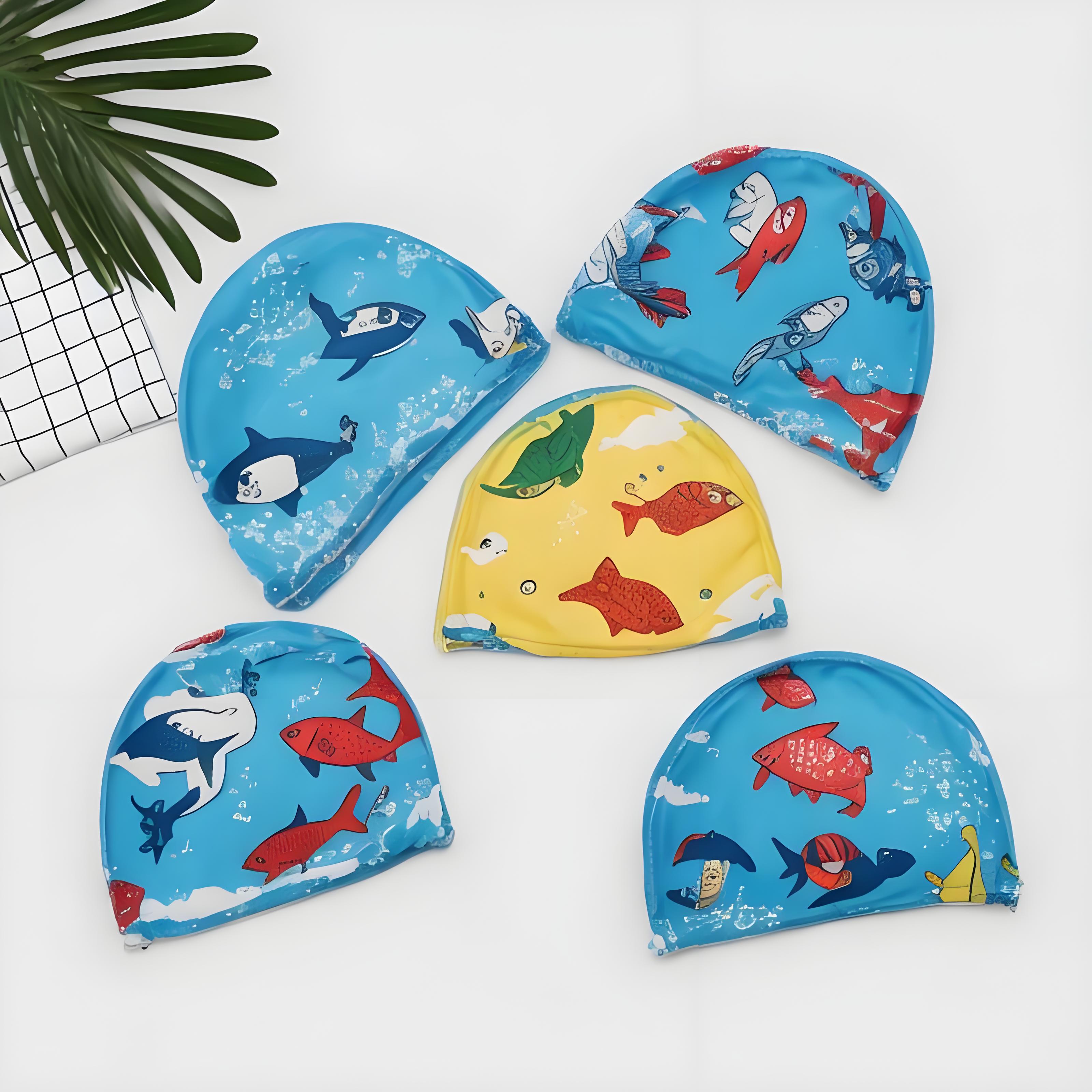 High Quality 100% Silicone Waterproof Seamless Swim Cap Custom Logo Water Sports Swimming Cap for Adults 50G синий