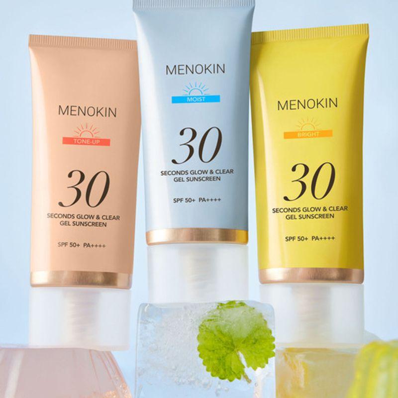 Menokine 30-Sekunden Glow & Clear Gel Sonnenschutz_Hell