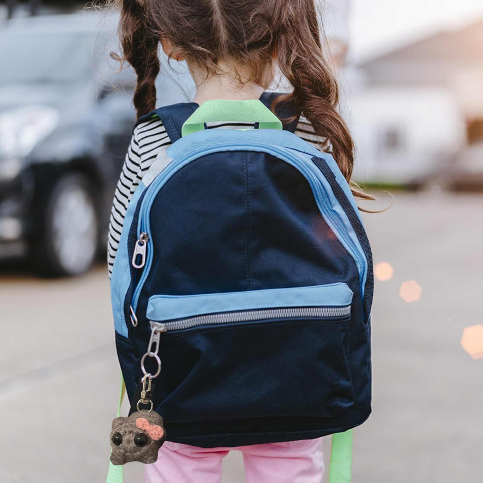 Sad Hamster Crochet Cartoon Sad Hamster Crochet Doll Keychain Pendant One Size