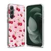Cherry Bow Phone Case for Samsung A16 A26 A36 A56 A17 A37 A57 A07 A06 A02S A03 A04S A05S Galaxy Note 20 10 A50S A71 A51 A31 A30