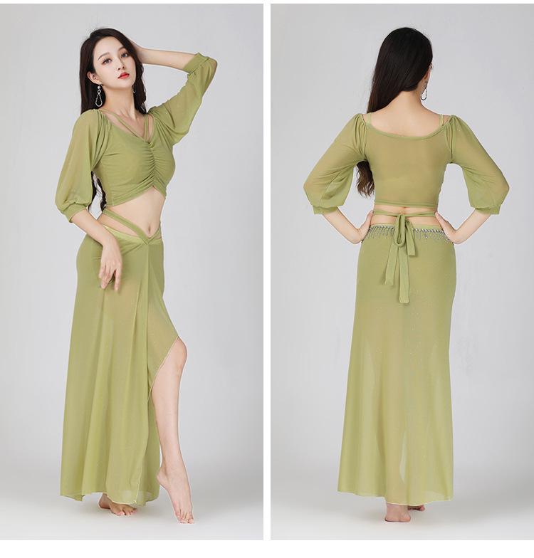 

Весенне-летняя сетчатая одежда для восточного танца живота больших размеров M