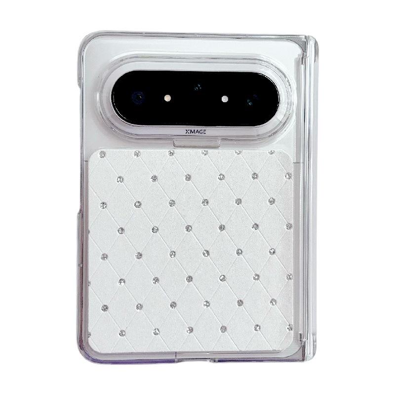 Stylish Diamond Luxury Huawei Pura X Max Drop-Proof Foldable Phone Case - Scratch-Resistant PC Cover Huawei Pura X Max белый