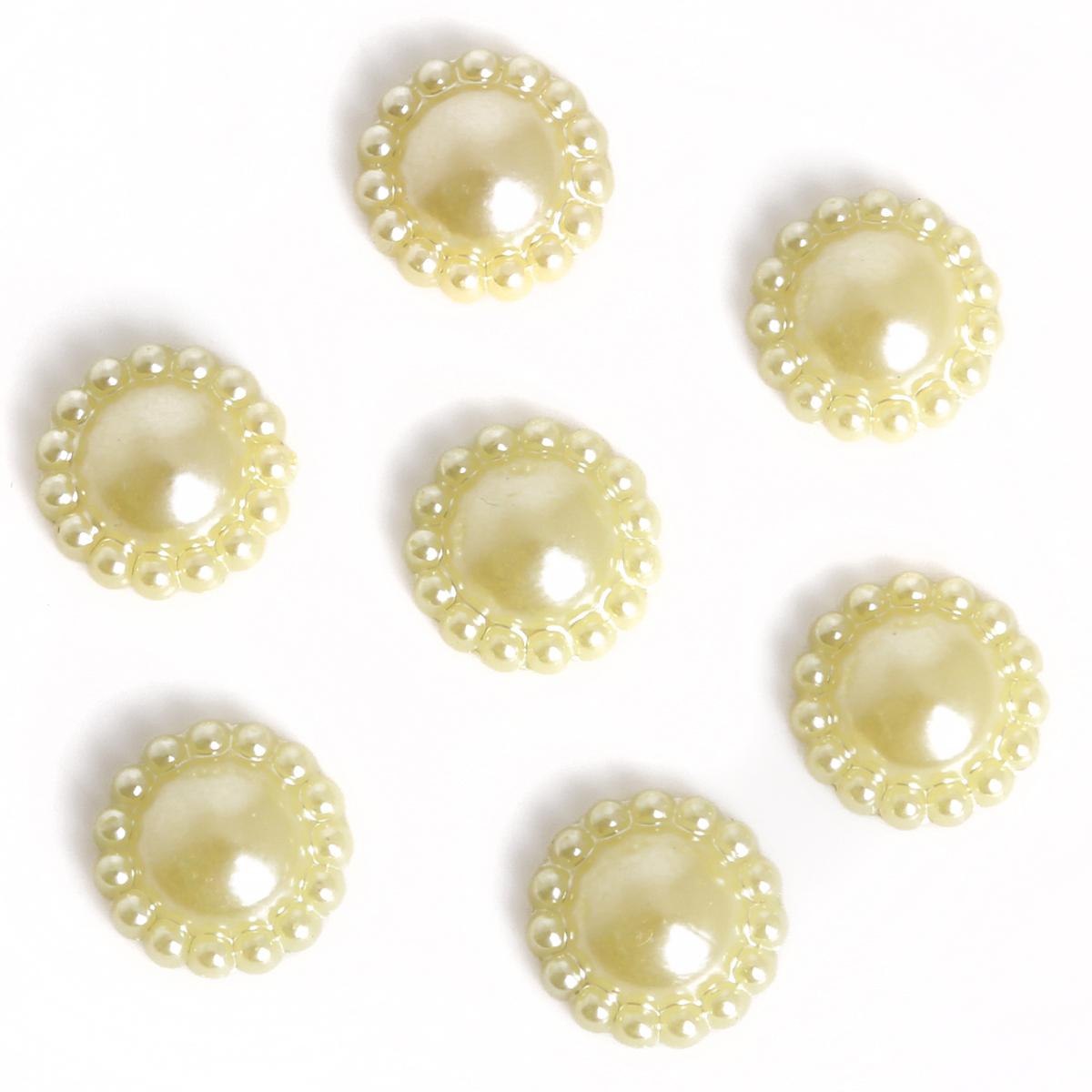 

50 шт. полукруглые бусины из АБС-пластика с плоской задней частью для DIY, пустая основа, кабошоны, ювелирные изделия, украшения для скрапбукинга, свадебные открытки, украшения жёлтый