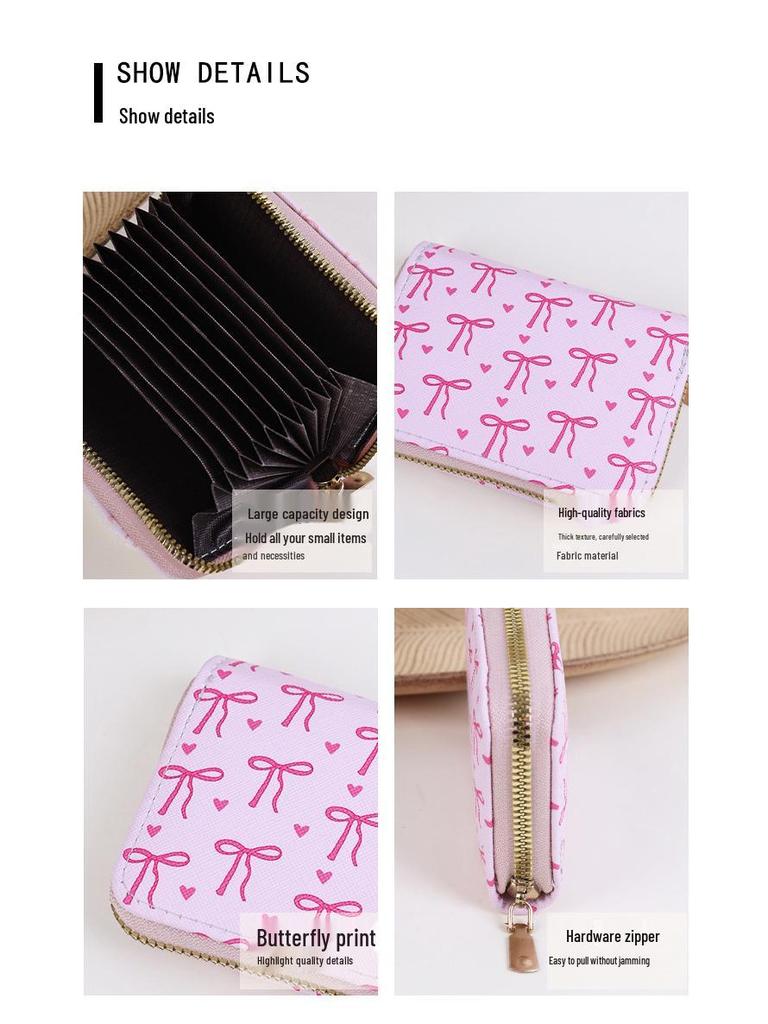 Women's Bow Mini Cross-Border Cartoon Coin Purse with Multiple Card Slots