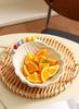 Ceramic Fruit Bowl & Stainless Steel Fruit Fork Set