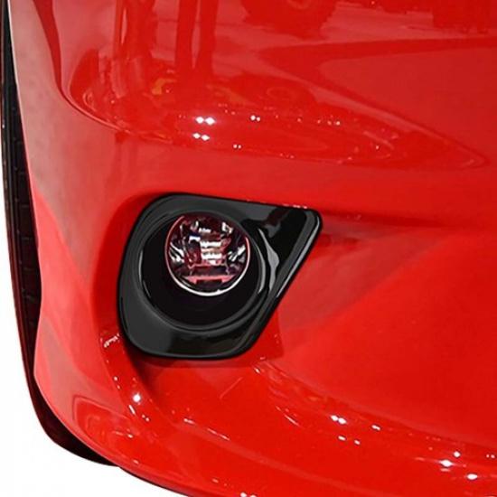 Front Fog Light Lamp Cover Trim for 2015+ Dodge Charger Exterior Accessories