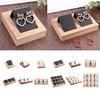 1 Pair Earring Card Holder with Tray for Jewelry Accessory Display  Black