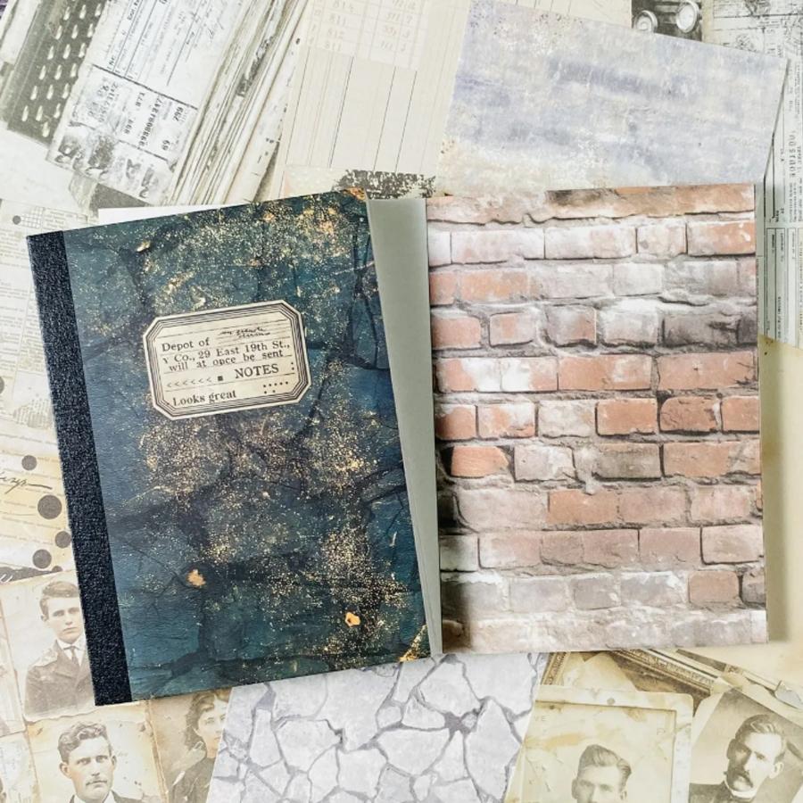 Set di 100 fogli di Carta per Scrapbooking Vintage - Carta Decorativa Non Adesiva per Junk Journal Fai da Te Carta per Artigianato