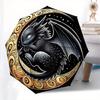 1pc Dragon Moon Swirls Artwork Umbrella with Plastic Handle,Suitable for All Seasons Home Travel Outdoor UmbrellaM1035