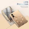 Per Custodia per Telefono con Protezione Cerniera Magnetica Placcata Magsafe con Pellicola Protettiva in Vetro Temperato per Schermo Anteriore per Samsung Galaxy Z Fold 8 Ultra 7 6
