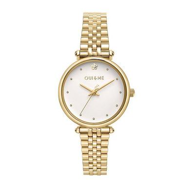 Etoile Gold Tone Stainless Steel White Dial Quartz ME010295 Women's Watch
