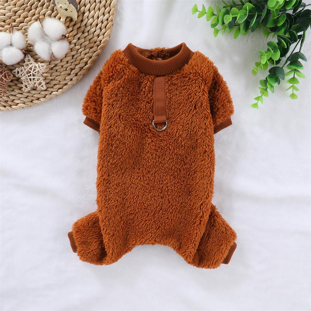 Warm Fleece Sphynx Cat Jumpsuit for Cats Gotas Winter Pet Overalls with Buckle Persian Chinchilla Dog Rompers Mascotas Costume