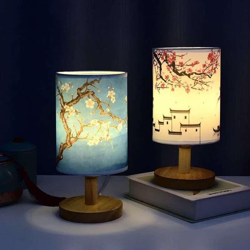 USB LED Artistic Night Light Sleeping Bedside Retro Atmosphere Decor Lighting Fixtures