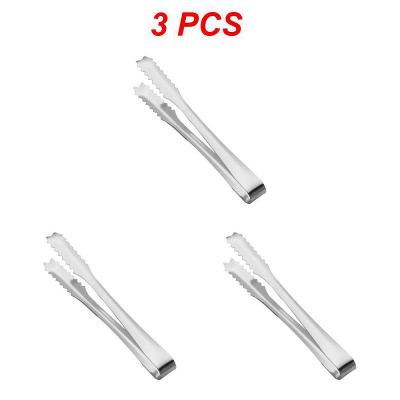 1/3/5PCS Stainless Steel Ice Clamp Durable Practical Stainless Steel Ice Clip Bar Holder High Quality Fall-proof Silver