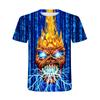 New Summer Tide Muscle Warrior  Men T-Shirts  Casual 3D Print Tees Hip Hop Personality  Short Sleeve  T-Shirts