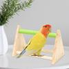 Bird Stand Wood Bird Playground Triangle Perch Playground For Parakeet Canary Cockatiel Finch Training Toy For Inside Outside