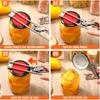 2PCS Adjustable Stainless Steel Jar Opener & 2PCS Keychain Bottle Cap Opener, Jar Openers for Seniors, Arthritis, Men, Kids, Weak Hands, Gripper