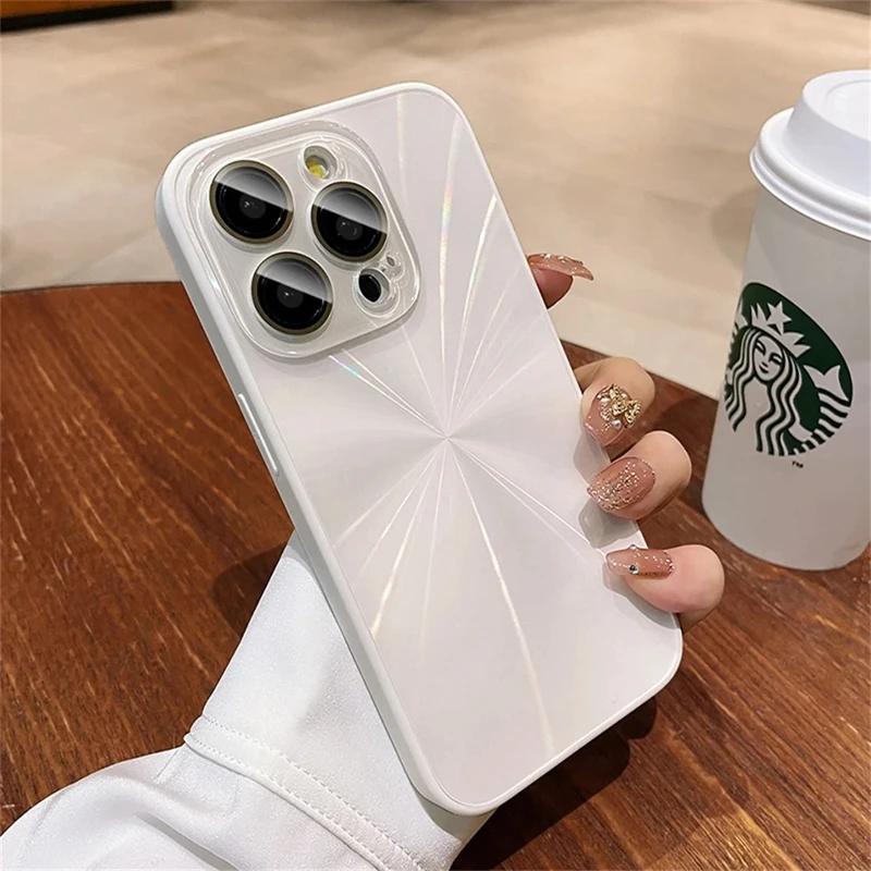 Laser Pattern Phone Case For For Iphone 16 13 12 11 1 17Pro Max Shockproof Bumper Cases Cover