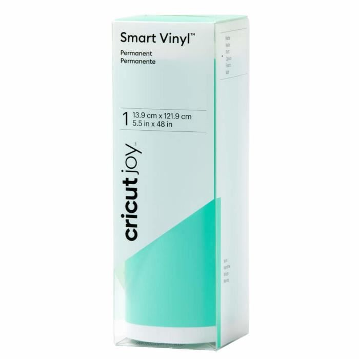 Rouleau de vinyle autocollant permanent cricut joy - menthe (mat)