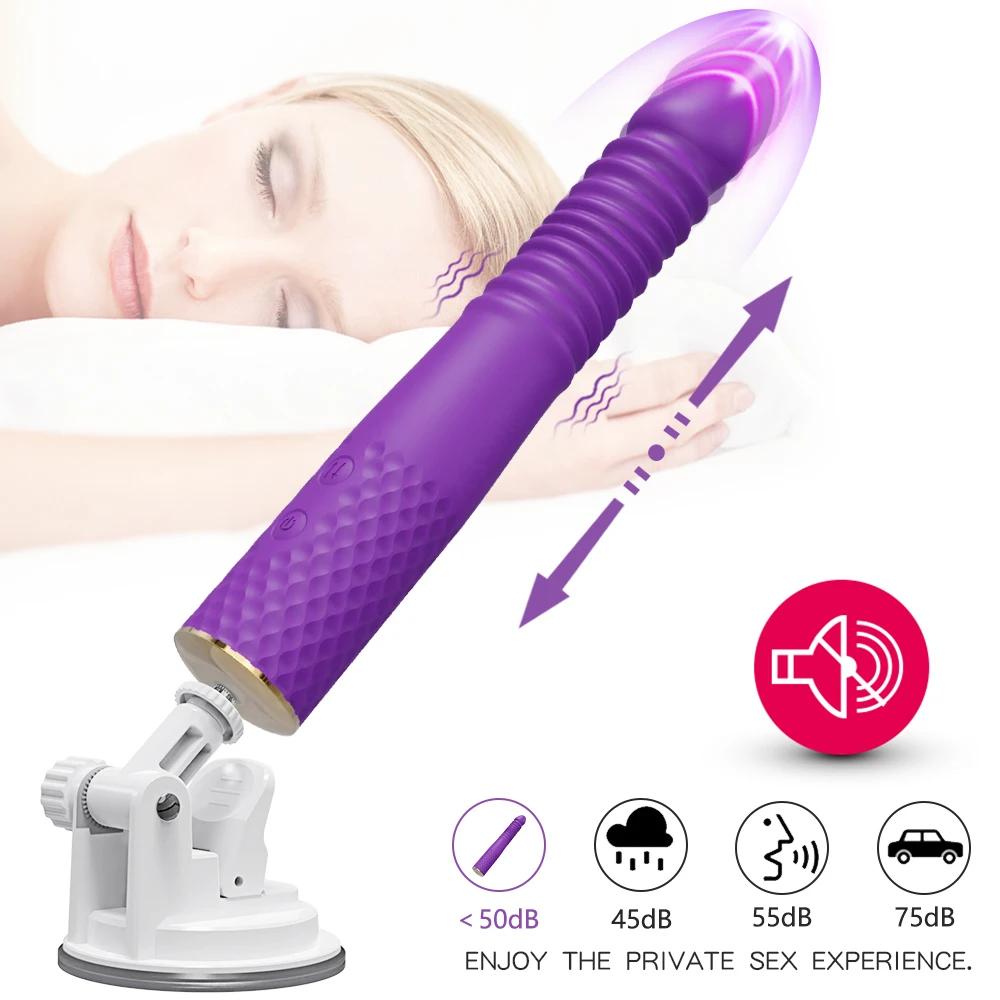 Automatic Thrusting Dildo Vibrator G Spot Clitoris Stimulation  Anal Vaginal Massage Vibrating Sex Toy for Women Adult Goods