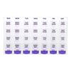 Weekly 4X/Day, Push Button Medical Time Planner Included, Purple, 1 Piece