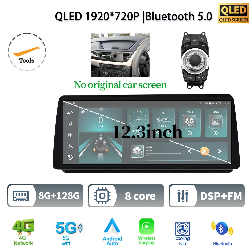 12.3" For BMW 3 Series E90 E91 E92 Android 14 Car Radio Multimedia 4G GPS Navigation Bluetooth Stereo WIFI CarPlay Touch Screen