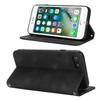 For iPhone SE (2022)/(2020)/8/7 Stand Case Magnetic Closure Skin Touch Leather Flip Phone Cover with Wallet
