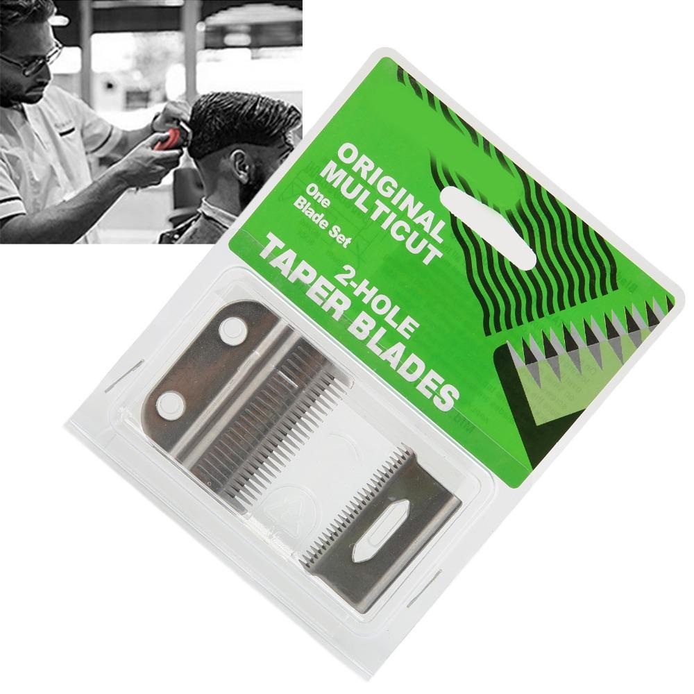 2PCS 2 Hole Design Clipper Blades Replacement Waterproof Professional Clipper Blades Barber Shop