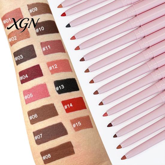 Anti Sweat Lip Pencil Retractable Liner for Women, Long Lasting Waterproof Pencil, Makeup Essential Tools Precise Shaping & Filling Defined Shape