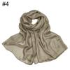 New scarf linen solid color imitation silk soft bag head shawl scarf one piece