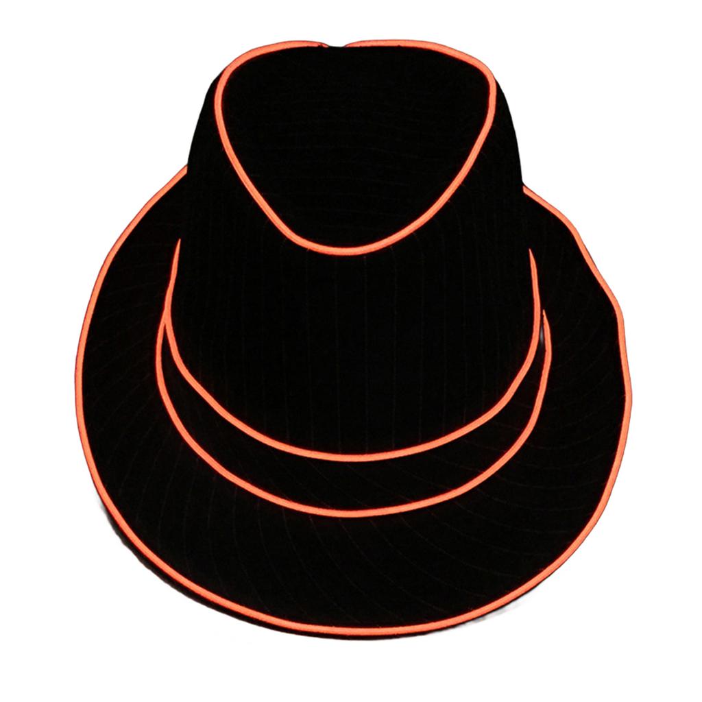 LED Top Hat for Women Men Flashing Nightclub Hat Light Up Blues Hat Adult Unisex Costume Hat Halloween Party Props Hat