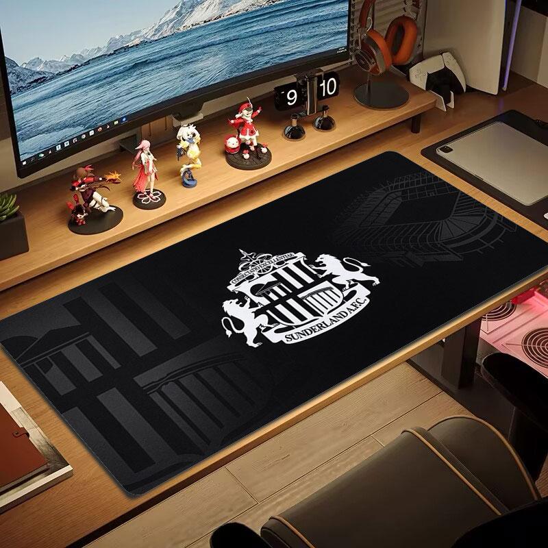 Sunderland Association Football Club Logo Large Size Mouse Pad Large Gaming Table Cushion Non-slip Laptop Tablet Big Mousepad XXL Mat Mini PC Playmat 