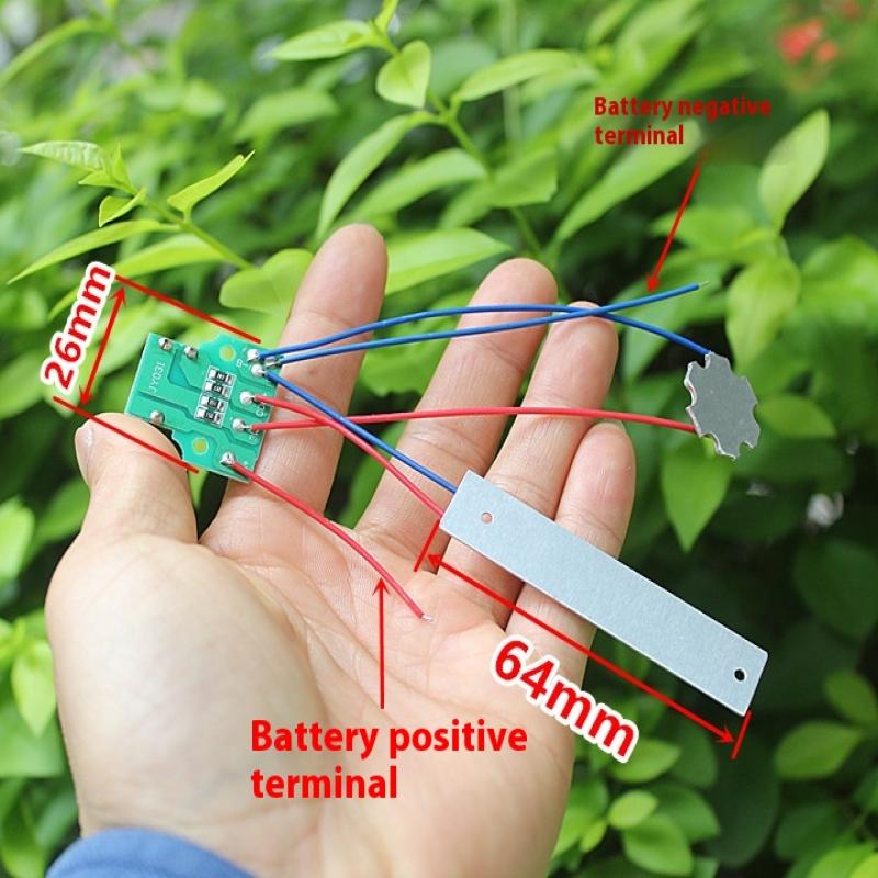 5Pcs Double Led Light Board With Control Switch Dc 3.7-5V Flashlight Night Lighting Desk Lamp Diy Accessories