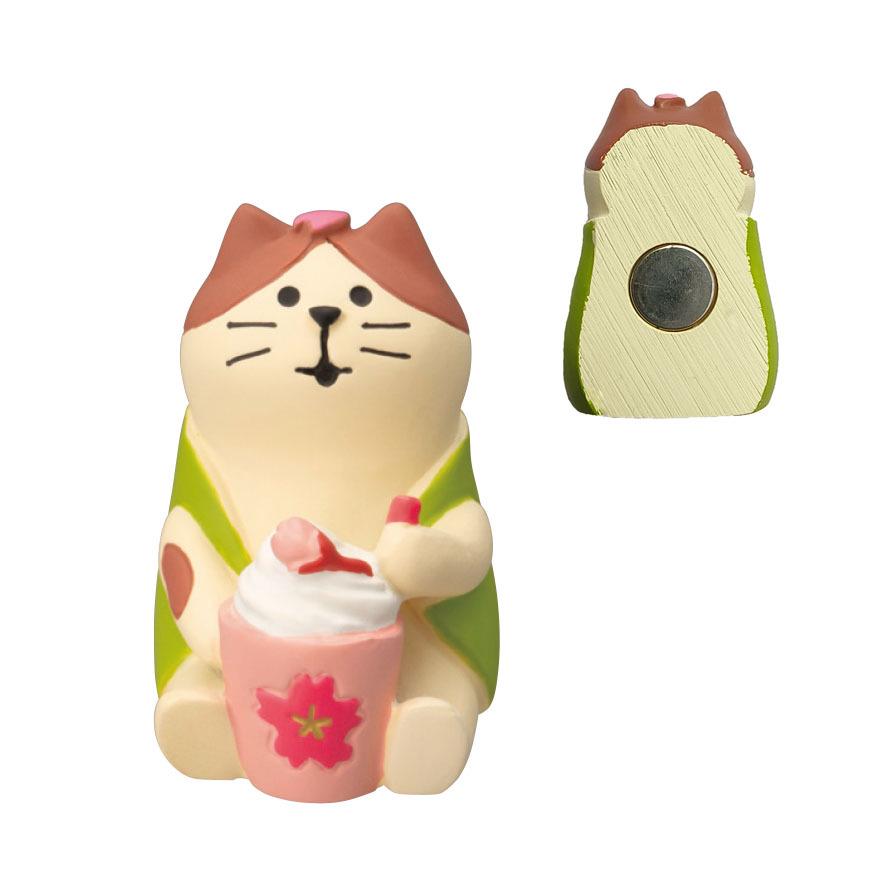 Japanese Cat Magnet: Cute Resin Sticker & Message Clip Toy for Refrigerator Decor