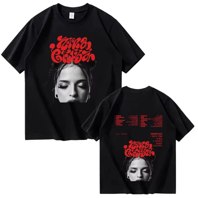 2026 Wiosna i lato nowa góra Nina Chuba Wysokiej jakości Street Czysta bawełna Koszulka z nadrukiem Modny T-shirt Luksusowy Casual y2k ins
