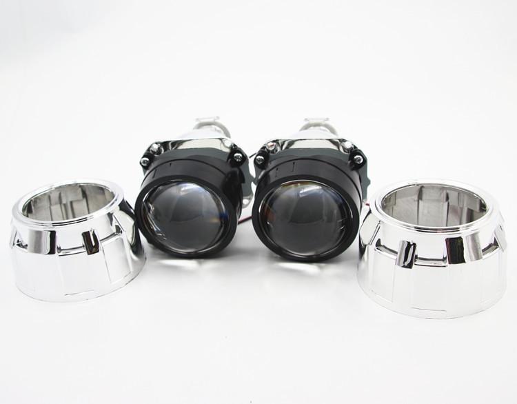 2.5" WST HID Bi-Xenon Projector Lens Headlight Kit for Cars & Motorcycles - High Brightness, Non-Destructive Refit.