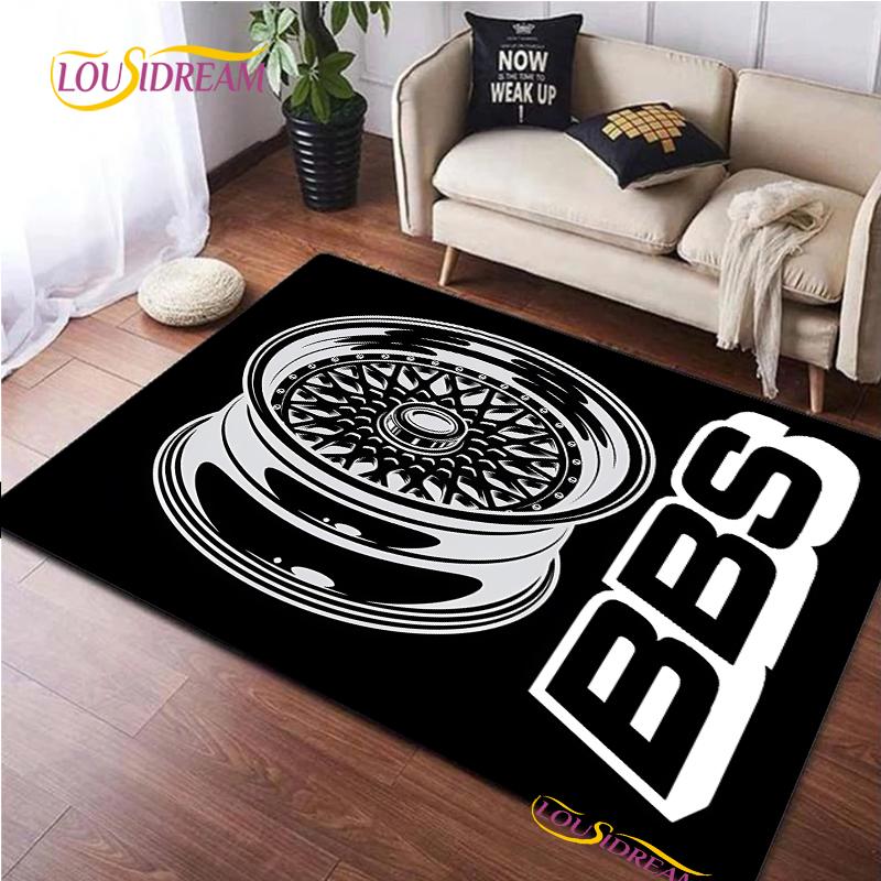 BBS Racer 3D Printed Carpet Children Play Carpet Living Room Bedroom Non-slip Carpet Photography Props Birthday Gift Alfombra