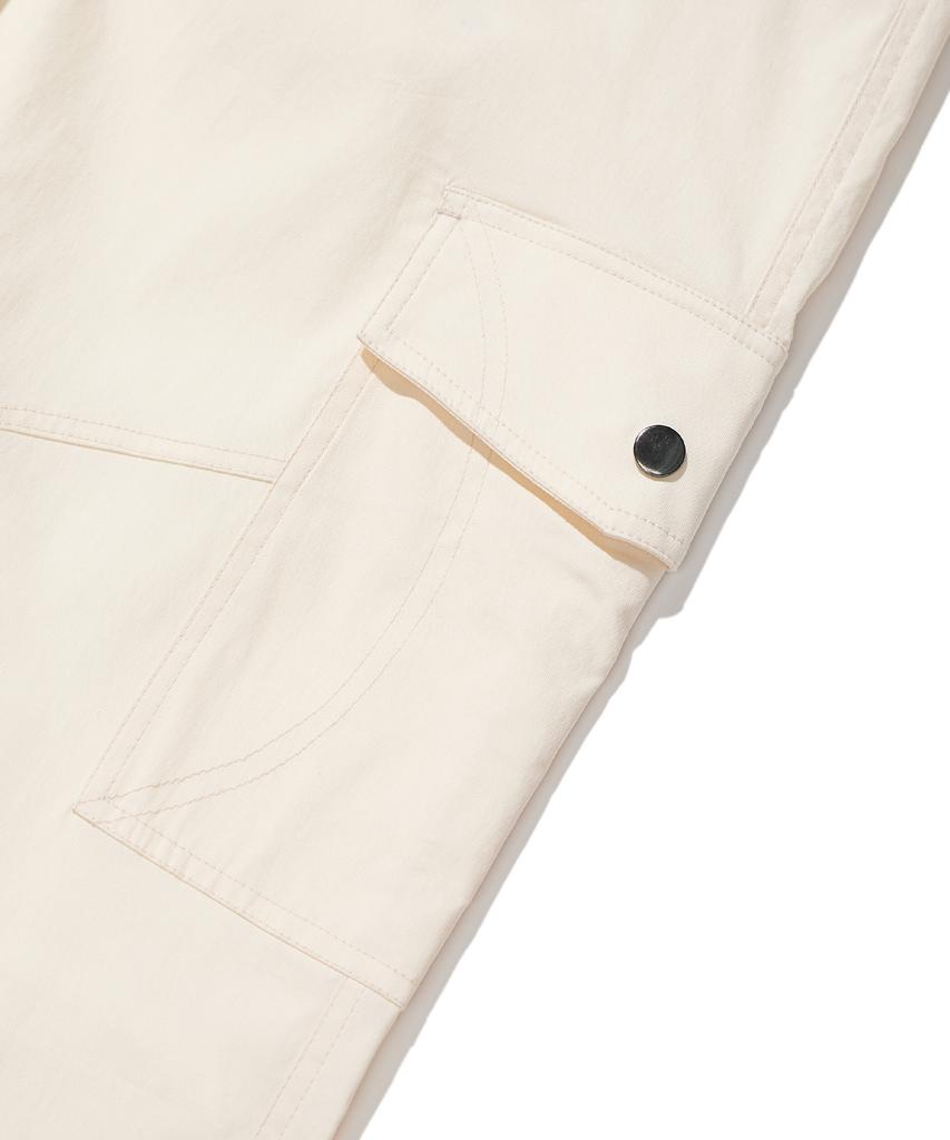 BROWNBREATH Tag Webbing Cargo Pants - Ivory
