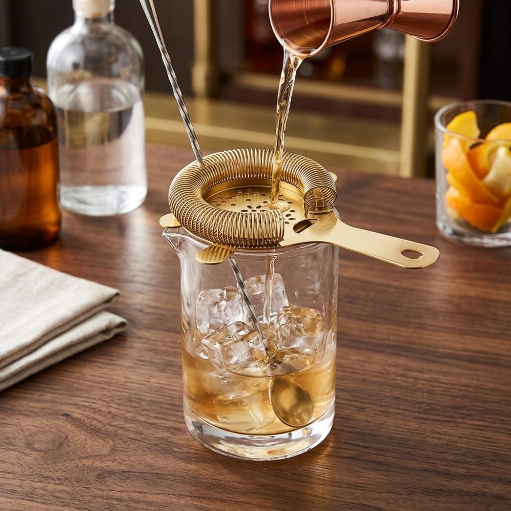 Mirror Polished Bar Strainer Stainless Steel Bartender Ice Filter Cocktail Strainer  Bar
