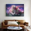 Fantasy Animals Water Fire Elemental Fusion Prints Poster Canvas Painting Modern Wall Art Picture Living Room Bedroom Home Decor