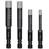 Set of 4 Diamond Drill Bits 6, 8, 10, 12 Mm – Hex Shank. 7 Mm for Tiles, Glass, Marble, Granite