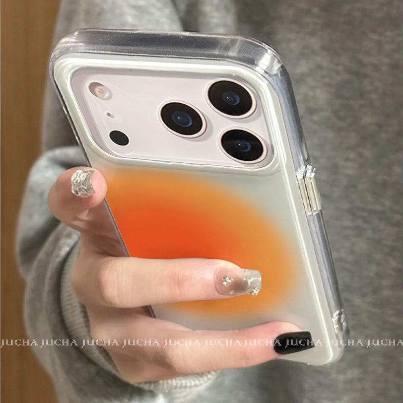 Orangefarbener Farbverlauf Handyhülle für Apple 17, Vivox200 und Huawei Mate70 Pro – Personalisiertes Design