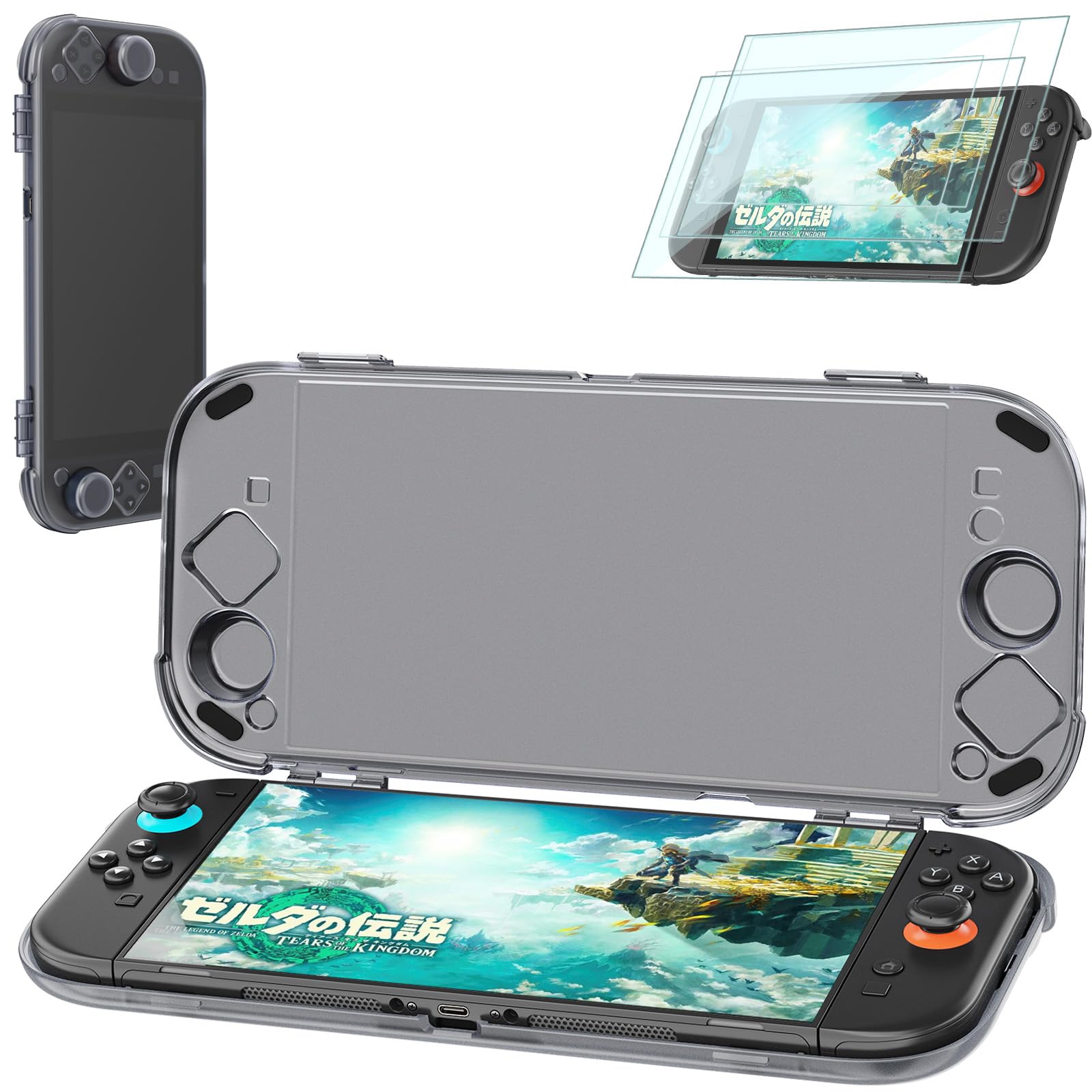 

Совместимый Nintenndo Switch2 Защитный Жесткий Чехол-Протектор для Чехол для Nintendo Switch 2 NS2 Черный Жесткий Экран Закаленный Порт Пылезащитный Чехол для Джойстика, чёрный