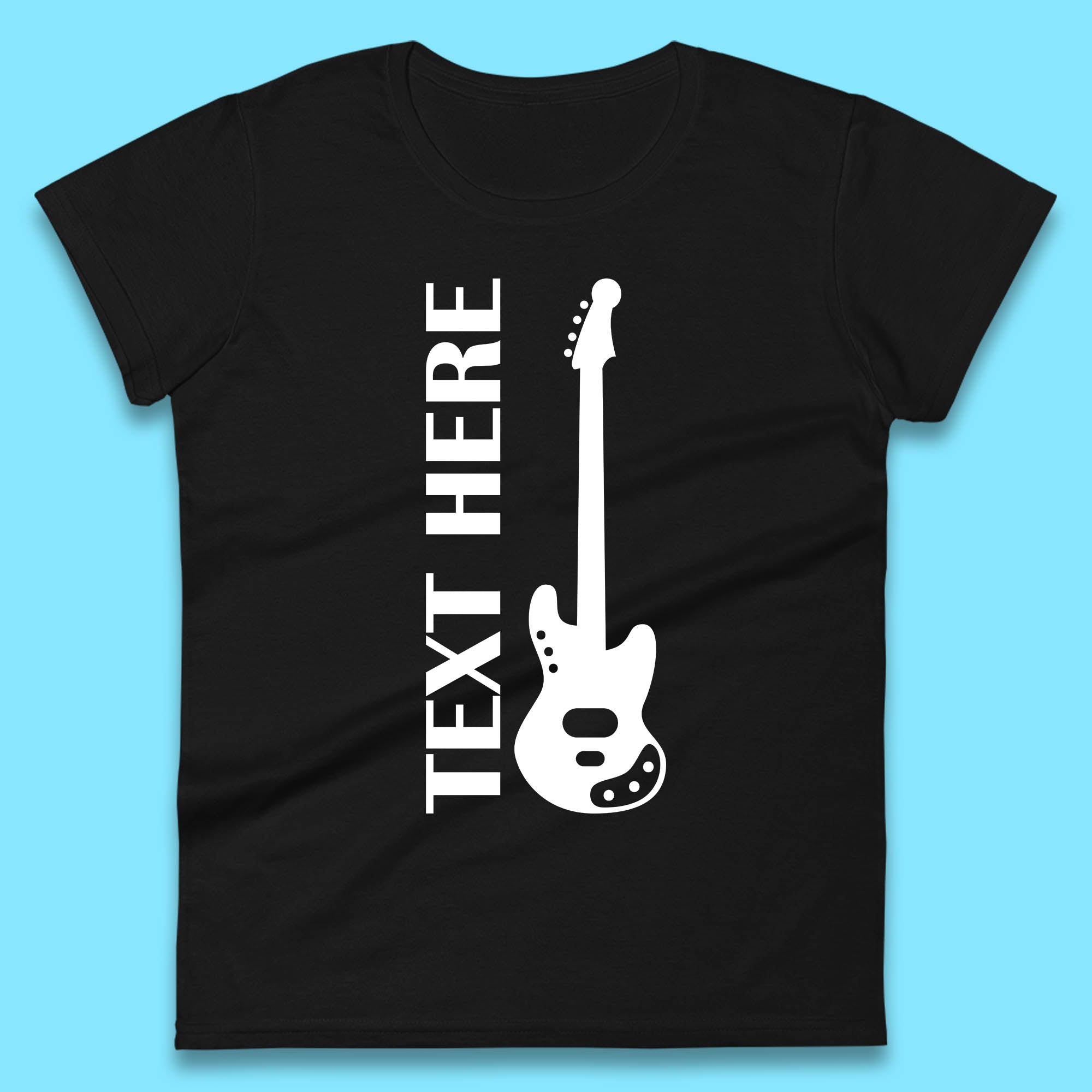 Personalised Guitarist Your Text Here Guitar Player Musician Music Lover Womens Tee T Shirt Mens Tops Unisex Top 4XL