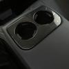 For Subaru Forester 2025 Accessories ABS Carbon Fiber Car Rear Seat Water Cup Holder Frame Cover Sticker Trim Styling