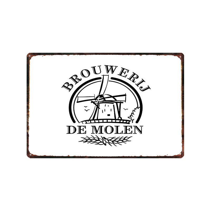 Niederländisches Bier BROUWERIJ’TIJ Vintage Metall Blechschilder Platten Für Wand Bar Pub Kunst Küche Kaffee Heimdekor 30X20CM DU-9096B